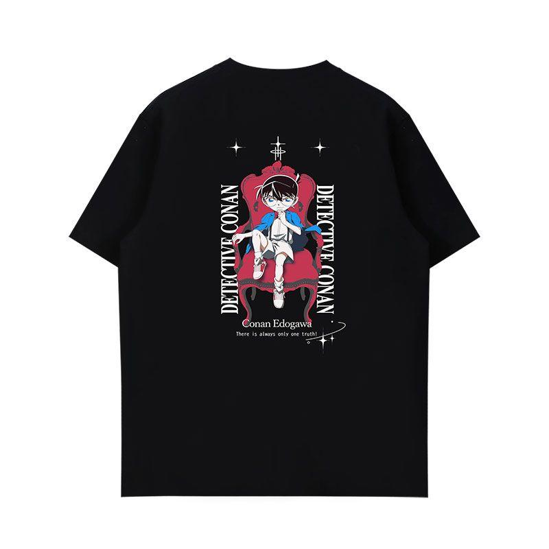 Detective Conan Joint T-shirt Lucky Stone Joint Peripheral Strange Thief Kidd Gray Original Sorrow Short-sleeved Clothes