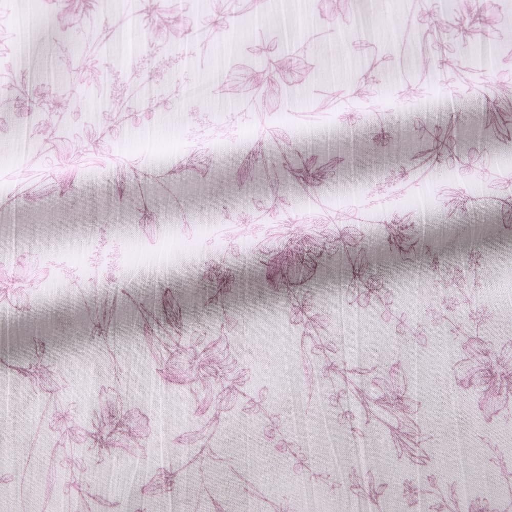 Gunze Long Sleeve Pajamas with Elastic Sleeve and Leg Made In Japan Women's Holes, Moisture-Wicking, Quick-Drying, Eco-Friendly, Twin-Leg Pattern,