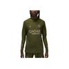 Jordan Pullover a collo alto con stampa di lettere a maniche lunghe maglia da calcio da uomo top verde FD7070-327