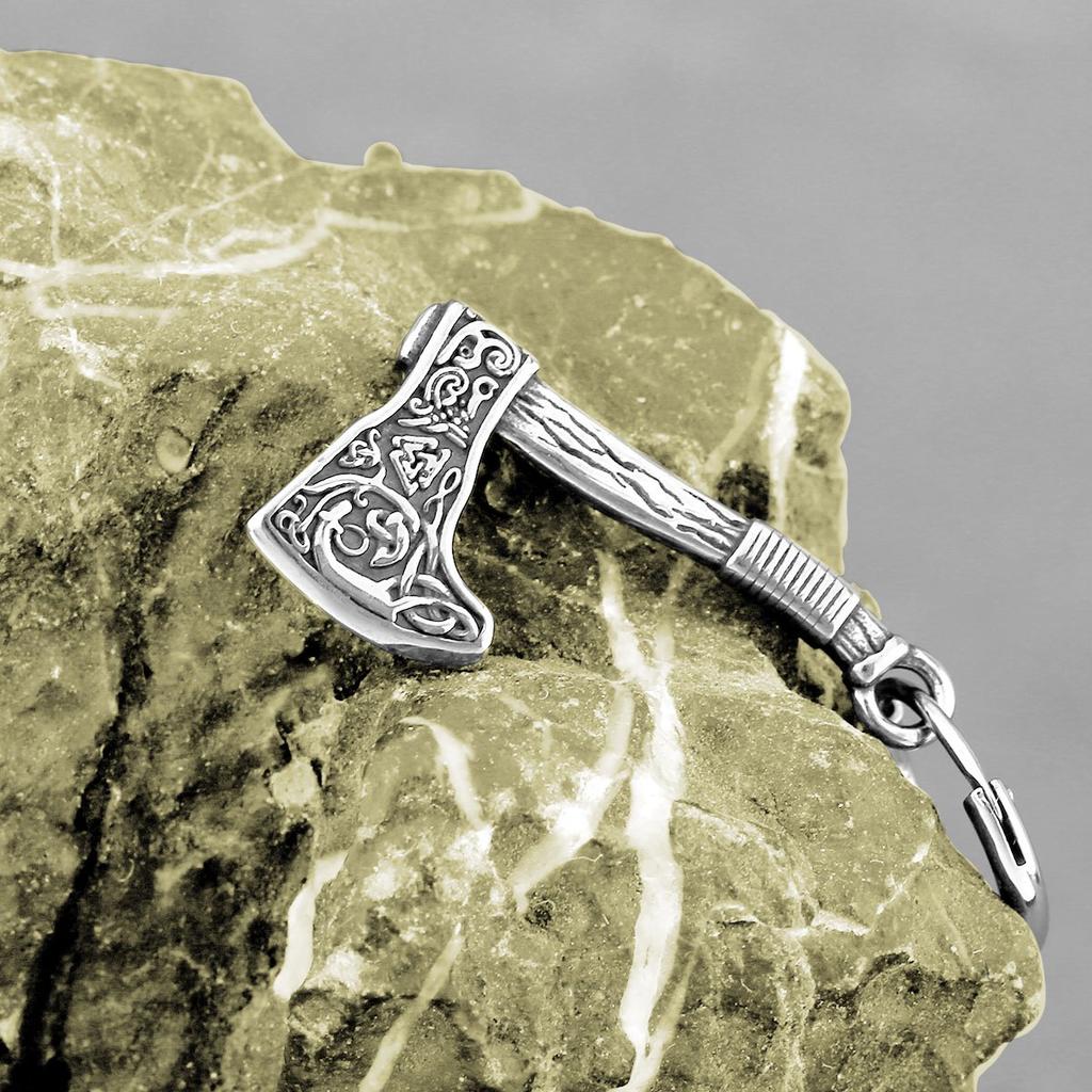 Scandinavian Viking Fashion Valknut Rune Axe Drop Earrings Men and Women Stainless Steel Odin Amulet Earrings Gift Wholesale