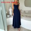 Elegant Spring Dress With Tie Belt For Womens Office Casual In Polyester Fabric