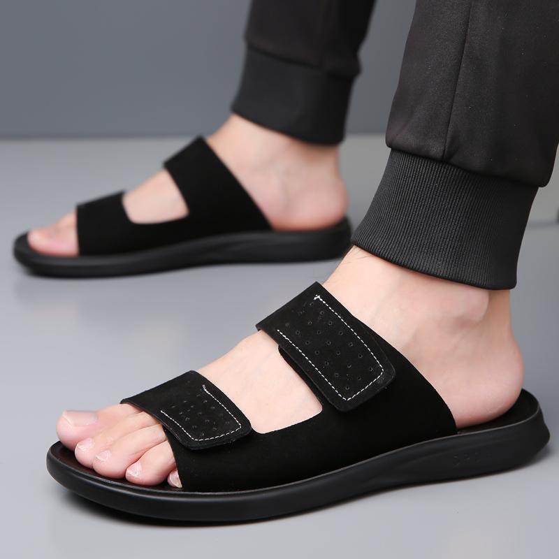 Fashion Summer casual men's shoes Breathable comfortable trendy design style Walking on the streets and beaches High quality slippers