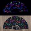 New UV Ink Printing Kung Fu Fan Foldable Handmade Folding Fan Bamboo Bone Fan Home Decoration