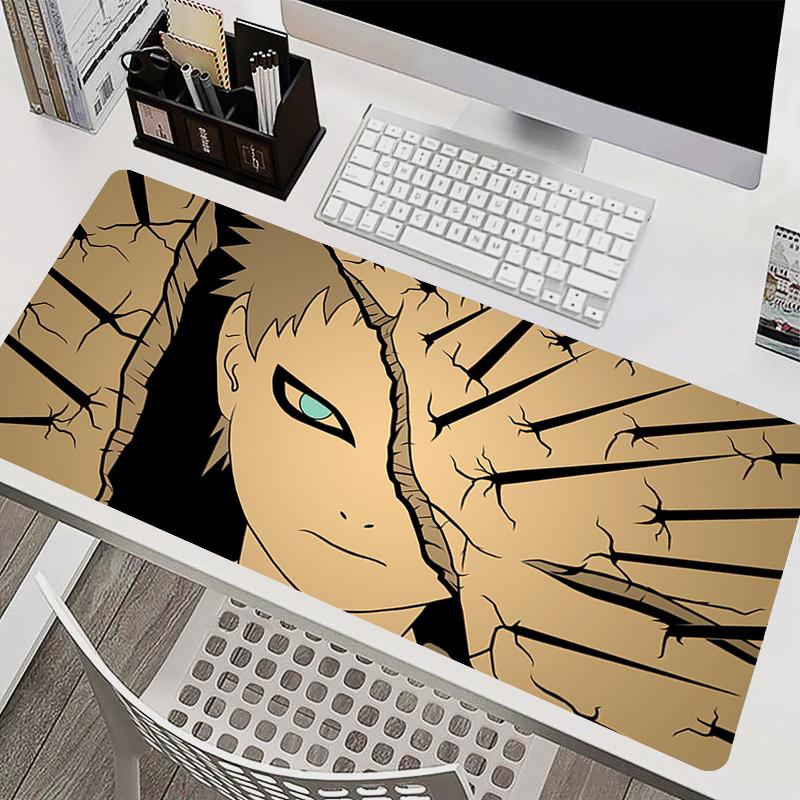 Mouse Pad PC Accessories Keyboard Pad Office Desk Mat Anti Slip HD Mousepad Rubber Tablet Pad Naruto Gaara Gaming Extended Pad