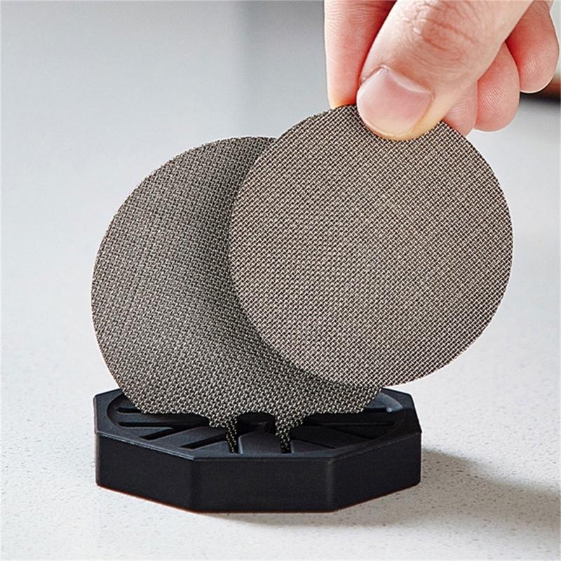 Silicone Espresso Puck Screen Holder Kitchen Storage Organization For 51/53/58mm Coffee Filter Espresso Latte Cappuccino