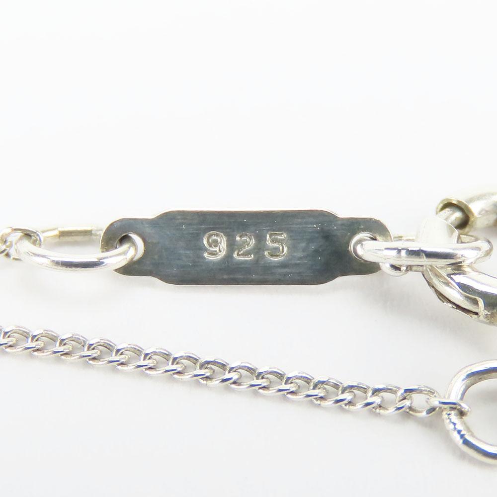 Used TIFFANY&Co. Necklace Silver925 2.8g Silver Ribbon motif