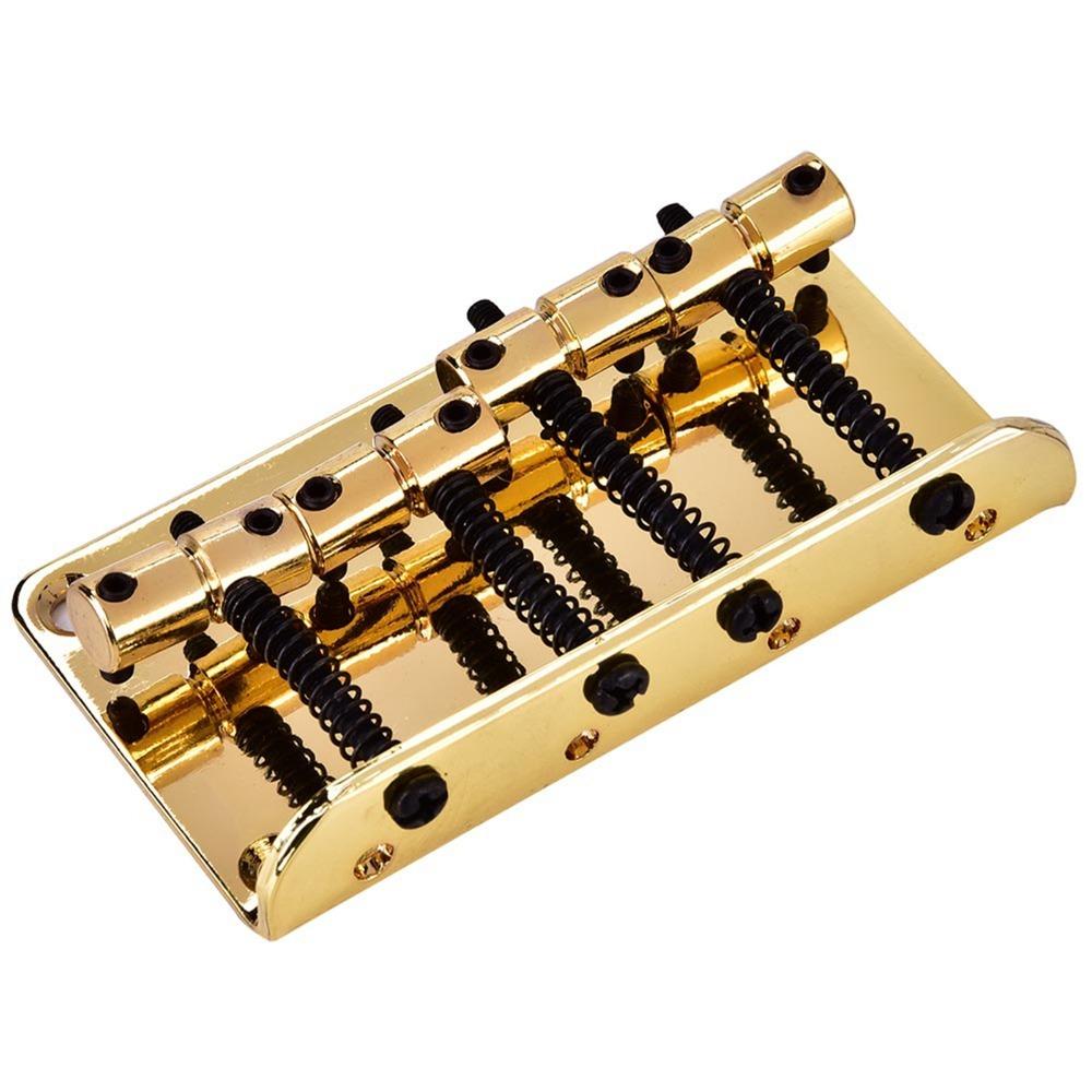 4 String Electric Bass Bridge Golden Color Bass Guitar Bridge Electric Bass Guitar