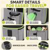 Expandable Pet Backpack Carrier Breathable Mesh Cat Dog Travel Bag Lightweight Expand Side Space Portable Outdoor Pet Knapsack
