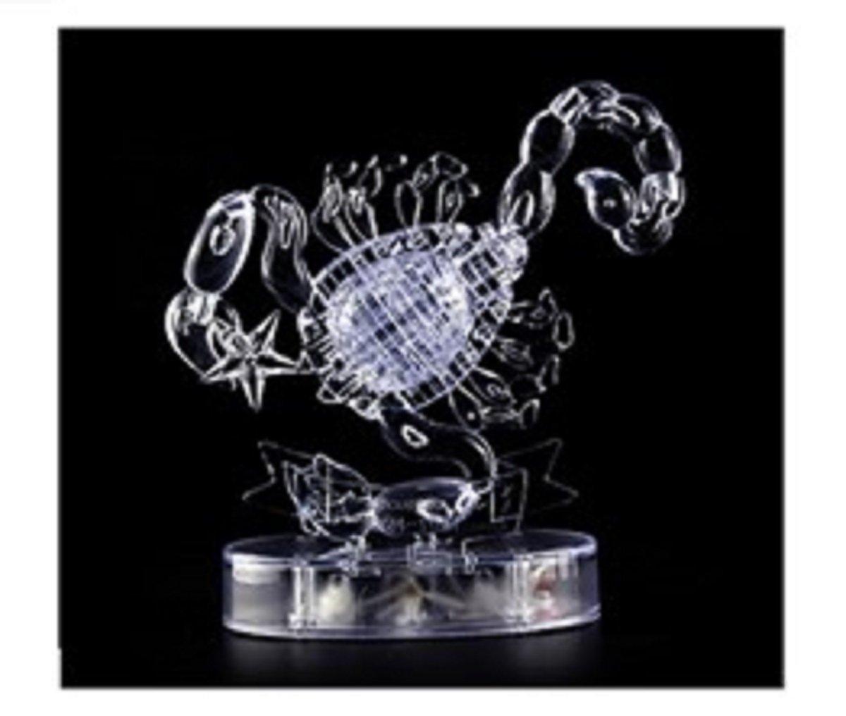 

3D Puzzle Twelve Zodiac Scorpio Birthday Gift Beautiful Illumination Perfect Gift for Friends Acquaintances Also Ideal as Interior Decor Includes