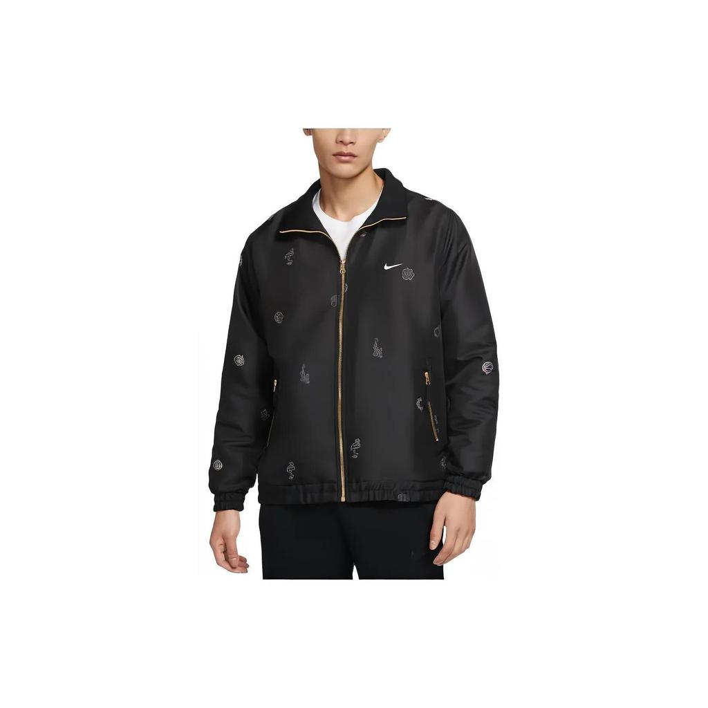 Nike Jackets Men's Black Lapel Moderate Other (Unisex) Jackets DH7439 010