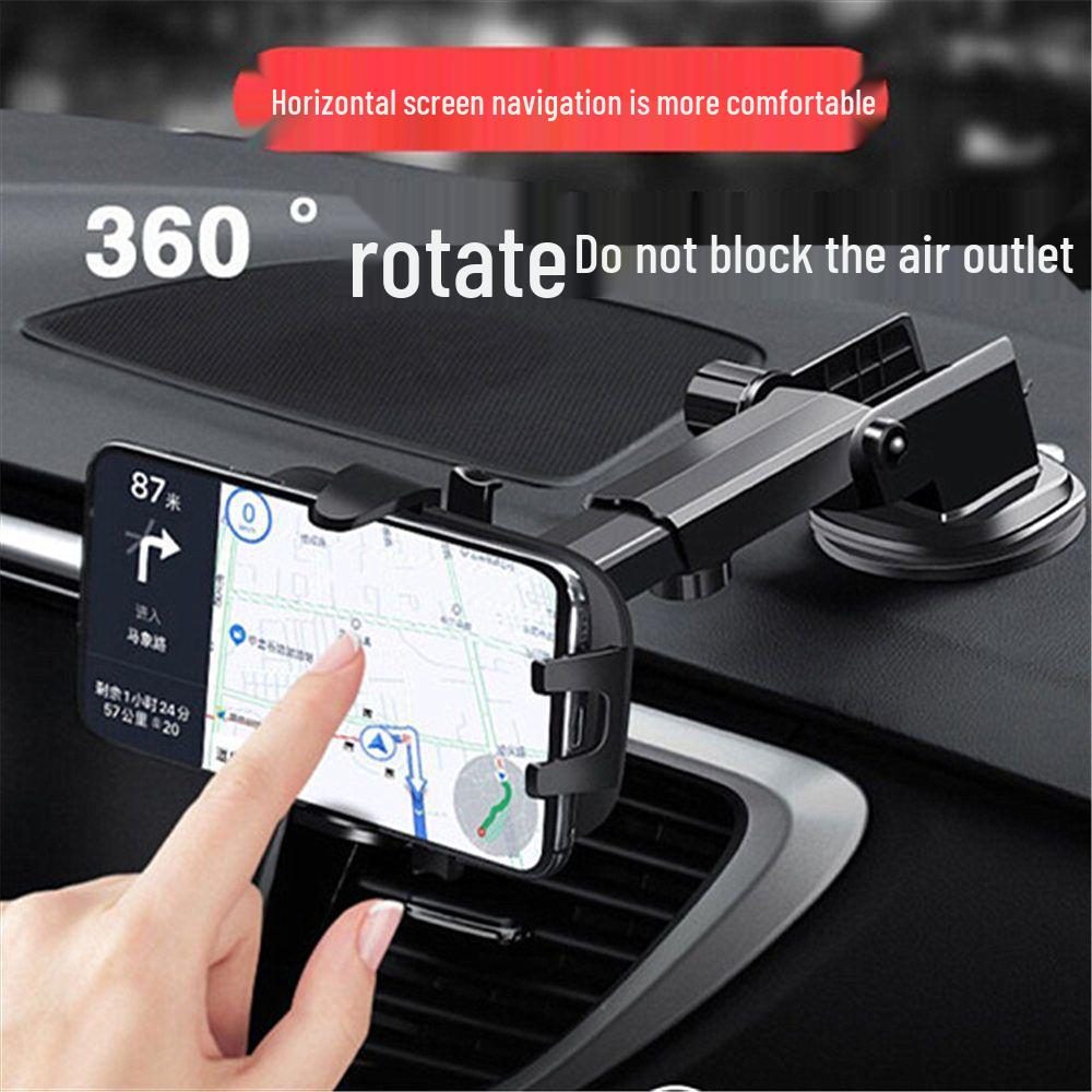 L6F Car Phone Holder: Suction Cup Mount for Dashboard, Windshield & Console