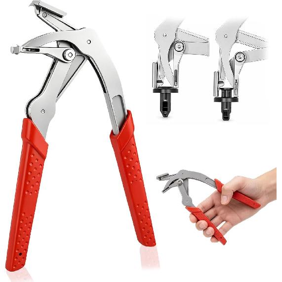Car Clip Pliers,Panel Clip Removal Pliers with Spring-Loaded Assist | Designed for Damage-Free Removal of Automotive Plastic Fasteners,Push Pins &