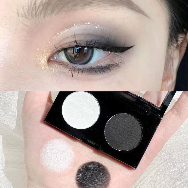 Latin Dance Eye Shadow White Smoked Stage Makeup Makeup Professional Matte Pure Black Earth Color Daily Makeup Dark Plate