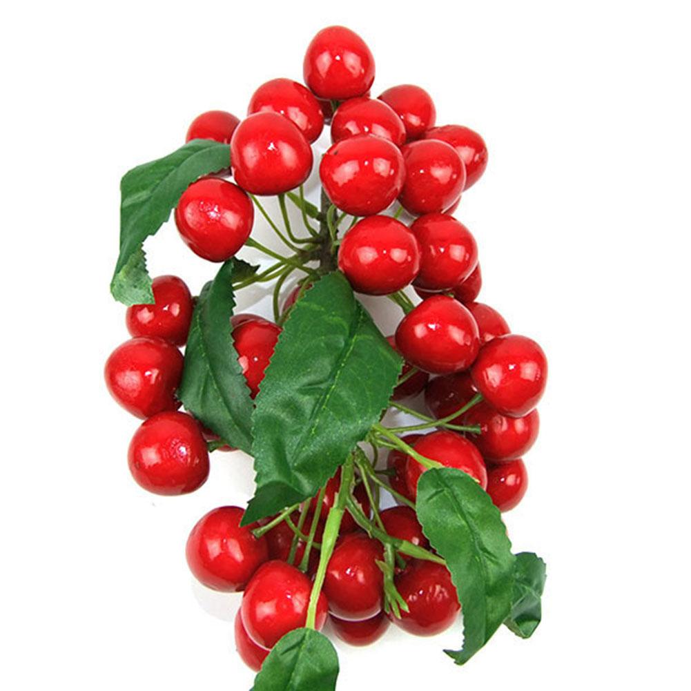 1pc Fake Fruit Longan Artificial Lychee Blueberry Cherries Home Decorations Plastic Foam Fake Fruit Window Display Ornaments