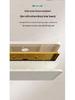 Pressurized All-Copper Shower Head with Gray Digital Display and Storage Set