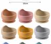 Non-Toxic Children Silicone Suction Cup Bowl Feeding Tableware Infant Non-Slip Training Learning To Eat Bowl Baby Complementary Bowl