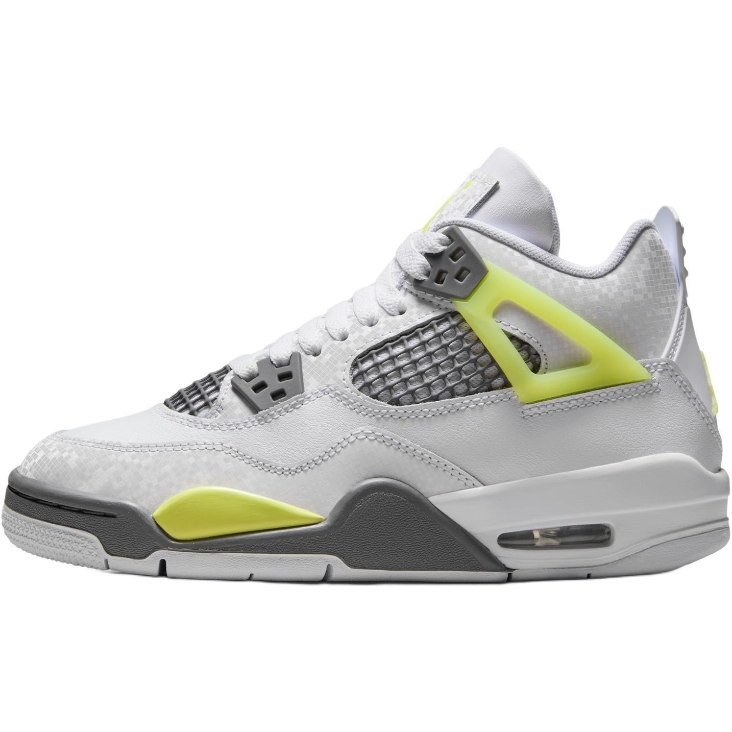 (GS) Air Jordan 4 Retro Light Lemon Twist Kids HJ5990-100 EU 35.5