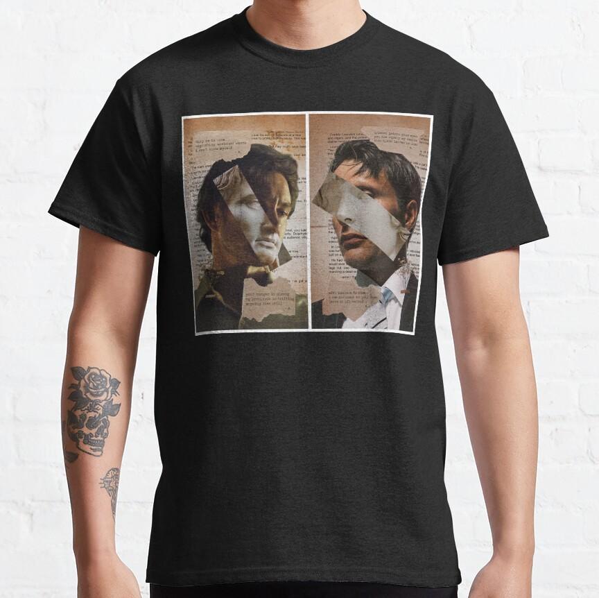 Dr. Lecters Gourmet-Dinner Hannibal Schweigen der Lämmer 100% Baumwolle Rundhals Lecter Mads Horror Hannigram T-Shirt für Männer