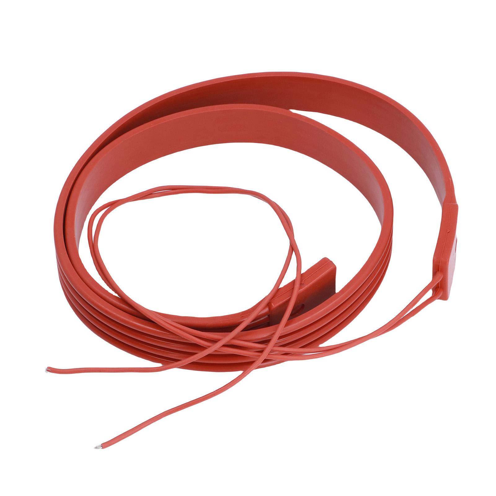 

100 Вт Гнучкий Нагрівальний Ремінь Водонепроникний Ізольований Силіконовий Захист від Замерзання Обгортка для Водопровідної Труби Металевої Пластикової Трубопровідної Магістралі