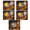 5Pcs Biscuits Mold Halloween Specter Cookie Cutter Biscuits Fondant Cookie Stamp Kitchen Tool Party Supplies