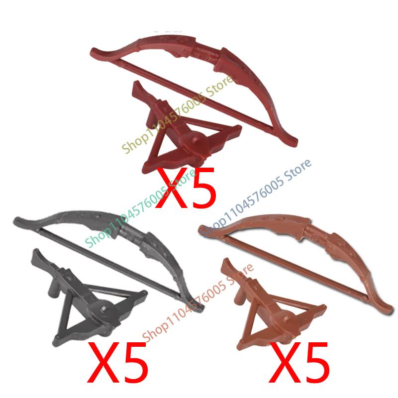 MOC Stavebnice Mini Akční Figurka Příslušenství Kuše Blackhawk Kamuflážní Štít Plamenný Meč Vrtulník DIY Kostky Hračka Dárky