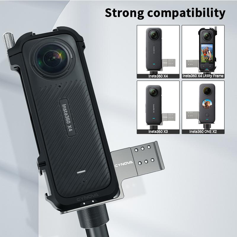 Neviditelný mikrofonní cold shoe pro Insta360 X4 / X3 / ONE X2 Mikrofonní adaptér pro RØDE Wireless GO Příslušenství pro kameru Pro Insta 360 X4 X3 X2