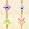 Adorable Monster Plush Keychain Soft Stuffed Toy Backpack Charms In Multiple Colors