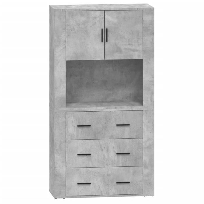 VidaXL Highboard Concrete Grey Engineered Wood 3185387