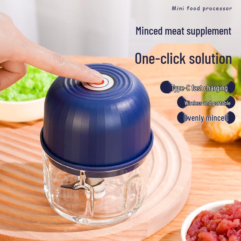 JLL7003 Rechargeable Mini Garlic & Food Processor for Scallions, Ginger, Meats, & Baby Food