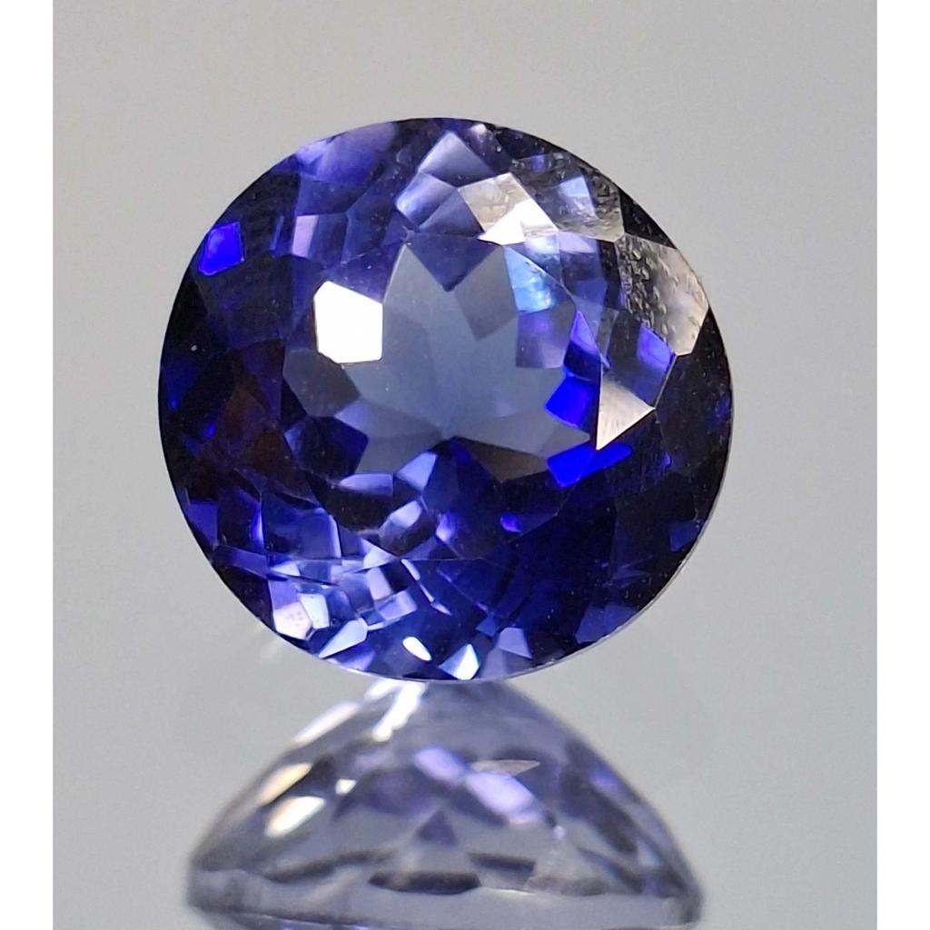 Dark Blue Tanzanite Natural 7-9 Ct Round Cut Fabulous Certified Loose Gemstone