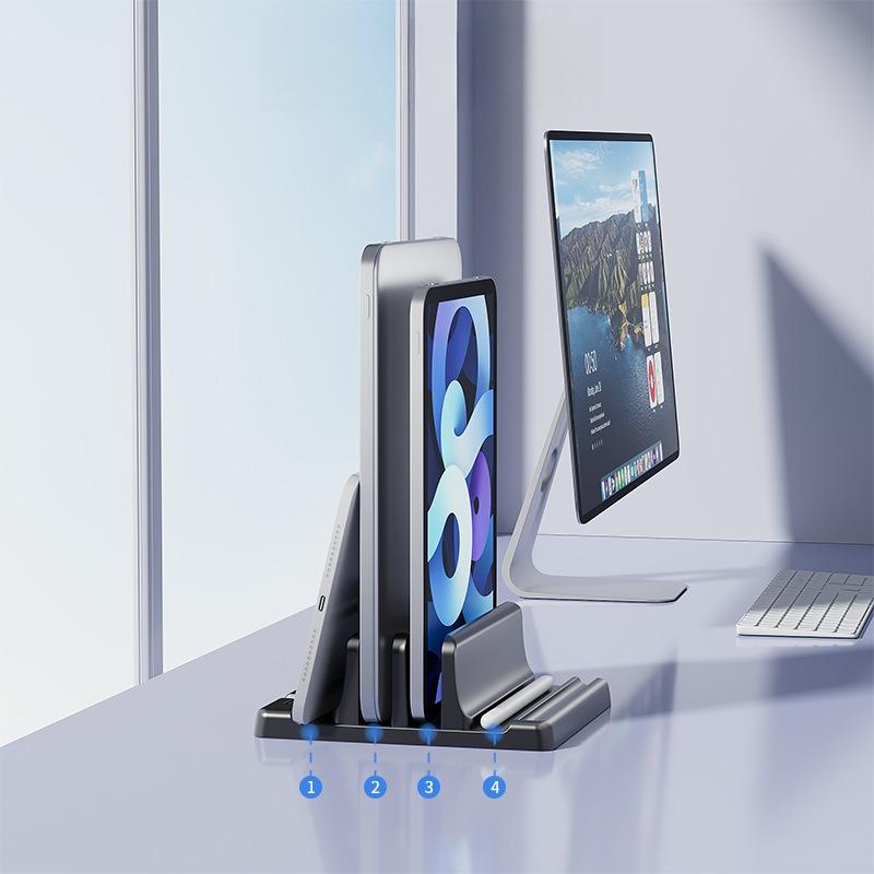 1PC Laptop Vertical Stand Suitable for MacBook Vertical Storage Rack iPad Tablet Shelf Base