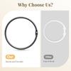 Shower Curtain Rings, Bathway Shower Curtain Hooks, Black Shower Curtain Rings Rust Proof, Anti-Drop Shower Rings for Curtain, Shower Hooks for