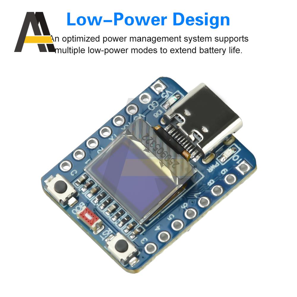 ESP32-C3 0.42-Inch OLED White Light Display Development Board WiFi Bluetooth-compatible Ceramic Antenna Type-C ESP32 For Arduino