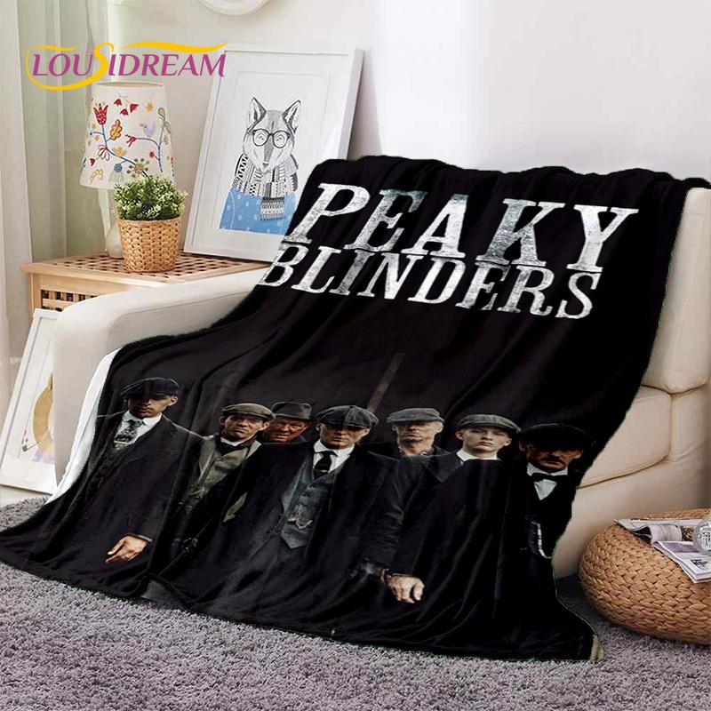 3D P-Peaky Blinders Tommy Shelby Soft Blankets,Keep Warm Throw Blanket Comfortable Blanket for Picnic Beds Sofa Home Bedroom Kid