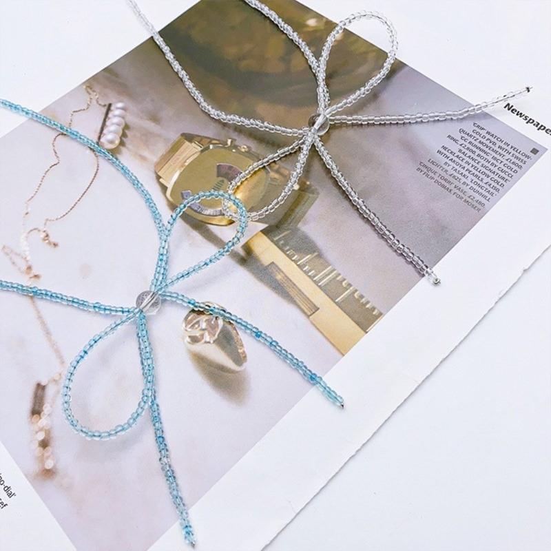 Exquisite Beads Necklace Party Neck Jewelry Glaze Material for Fashion Lover