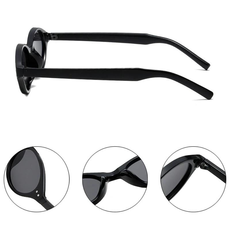 Nowe Małe Owalne Okulary Przeciwsłoneczne Damskie Retro Kolory Cukierkowe UV400 Męskie Modne Nity Okulary Przeciwsłoneczne