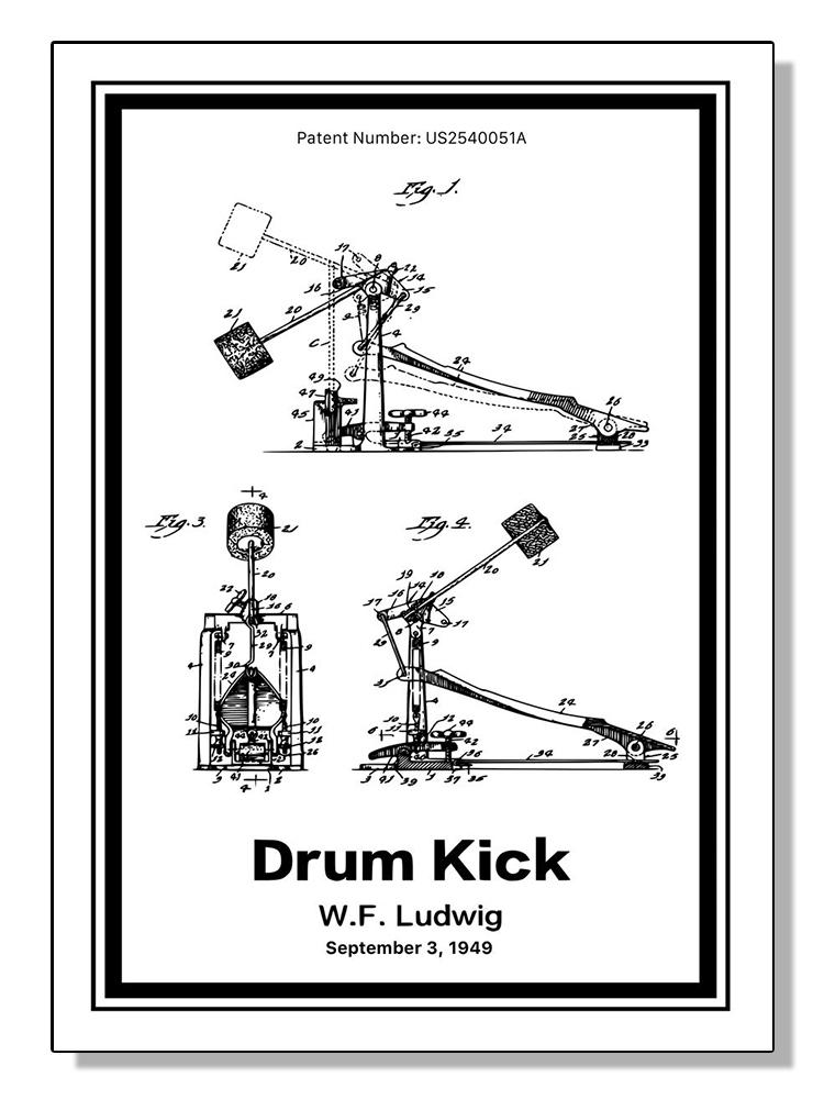 Vintage Musical Instrument Patents Posters Canvas Painting Guitar Saxophone Boombox Video Game Machine Wall Art Room Home Decor