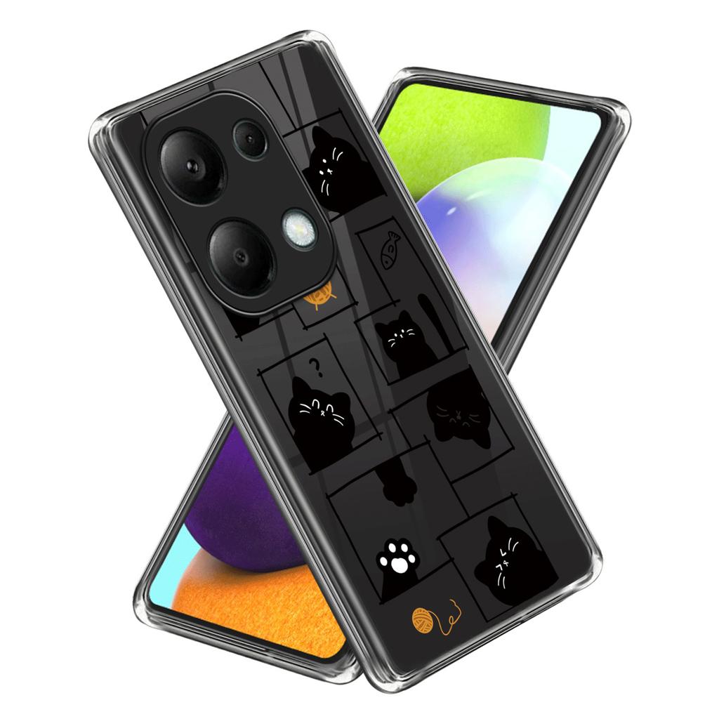 For Xiaomi Redmi Note 13 Pro 4G/Poco M6 Pro 4G Case Pattern Printing Anti-fall TPU Smart Phone Cover
