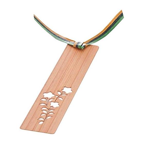 Yamasita Craft Japanese Sugi Wood Bookmark - Bellflower