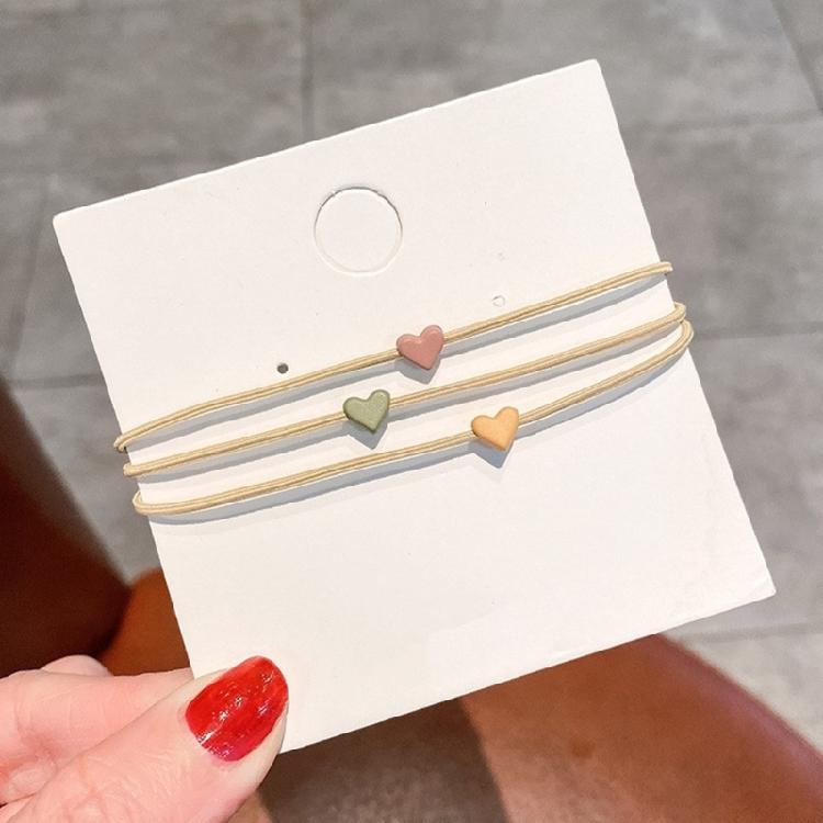 3PCS Lovely Hair Bands Love Heart Hairband Girls Spring Summer Hair Accessories