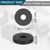uxcell Rubber Spacer 18 Pieces Outer Diameter 20mm Inner Diameter
