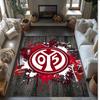 Mainz FC Voetbal Voetbal Patroon Zacht Vloerkleed Antislip Binnen Vloerkleed Sport Decoratie Mat voor Slaapkamer