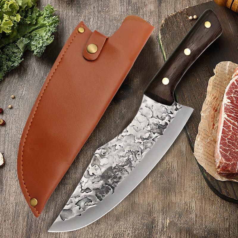Forged Boning Knife Multipurpose Professional Kitchen Chef Knife Stainless Steel Knife Butcher Knife