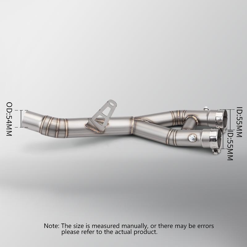 Slip On For YZF-R1 R1 R1M MT10 2015 - 2022 Motorcycle Exhaust Escape System Connect the original muffler Middle Pipe