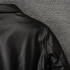 Black Brown Genuine Cow A2 Leather Jacket Men Real Cowhide Pilot Coat Air Force Flight Suits Spring Autumn