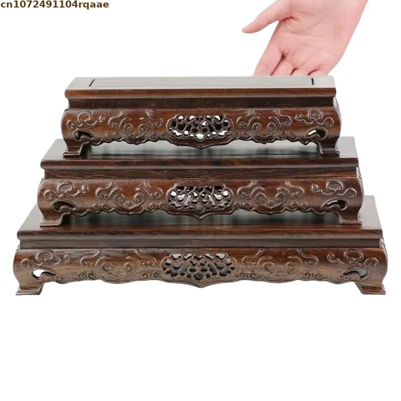 2 Types High Quality Miniature Table Figurines Vase Flower Pot Sorting Table Tea Sets Pedestal Bonsai Shelf Incense Burner Stand