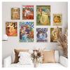 And Prints Art Vintage Woman Canvas Paintings On The Wall Art Pictures for Living Room Alphonse Mucha Canvas Art Posters
