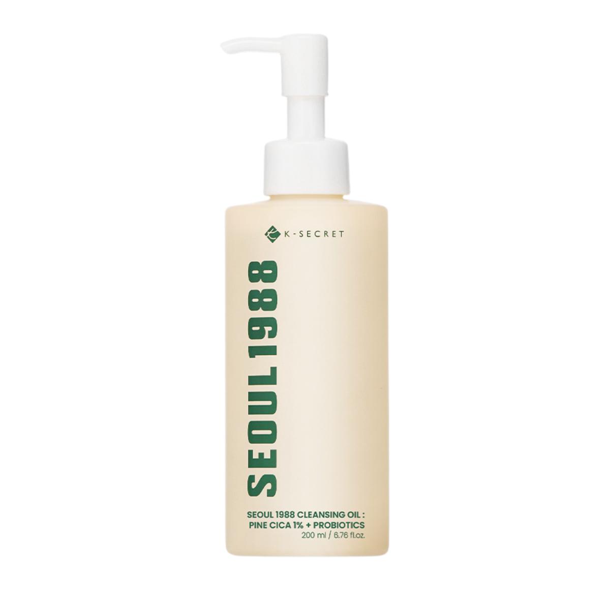 K-SECRET Seoul 1988 Pine Tree Cica Cleansing Oil, Deep Pore Purifying & Makeup Melting, 200ml