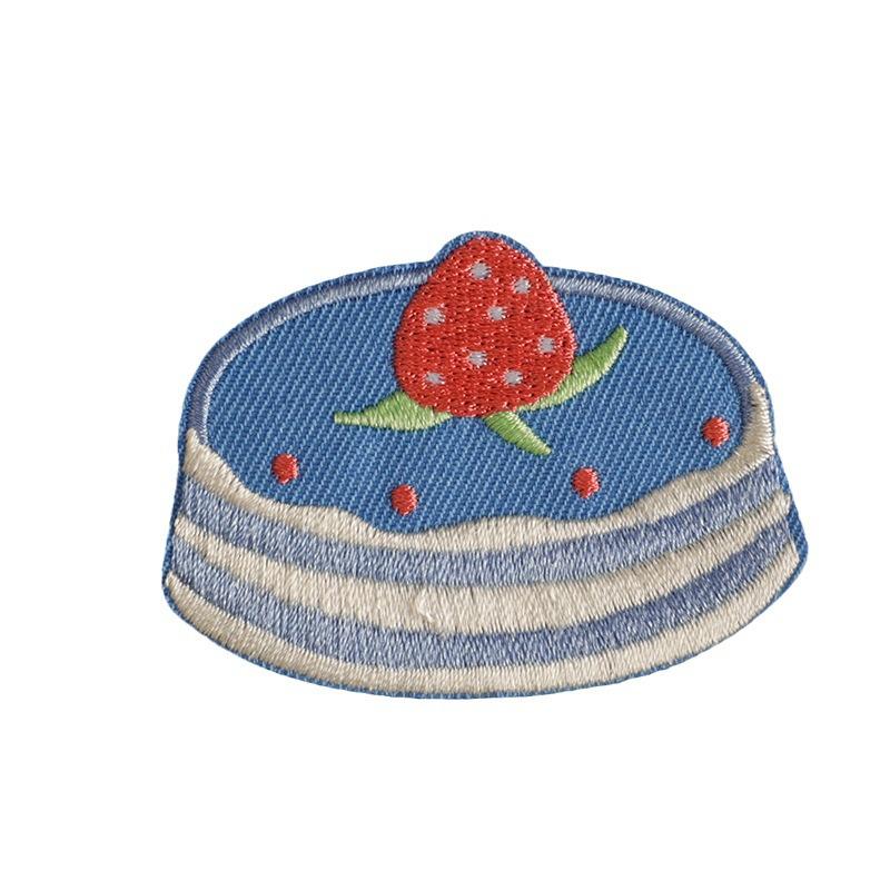 Cartoon Cake Self-Adhesive Embroidered Cloth Patch