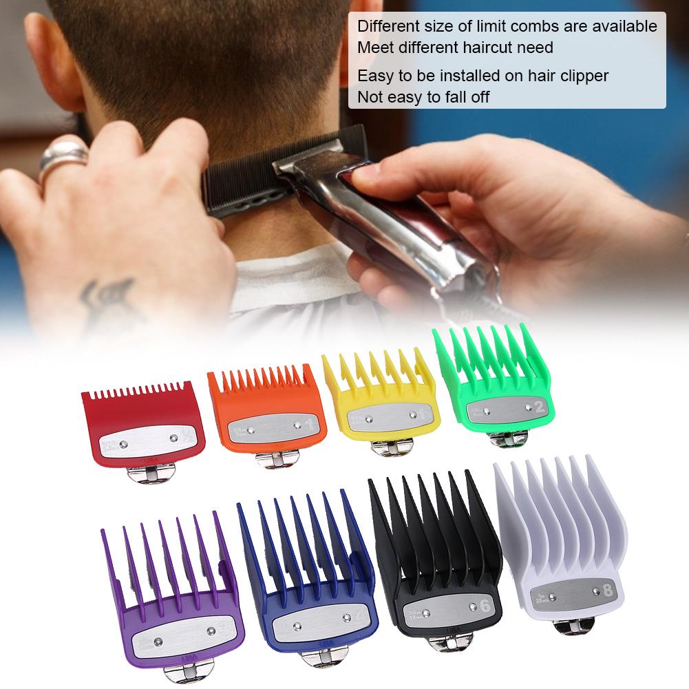 8pcs Limit Comb Haircut Positioning Comb Replacement Caliper for Hair Clipper